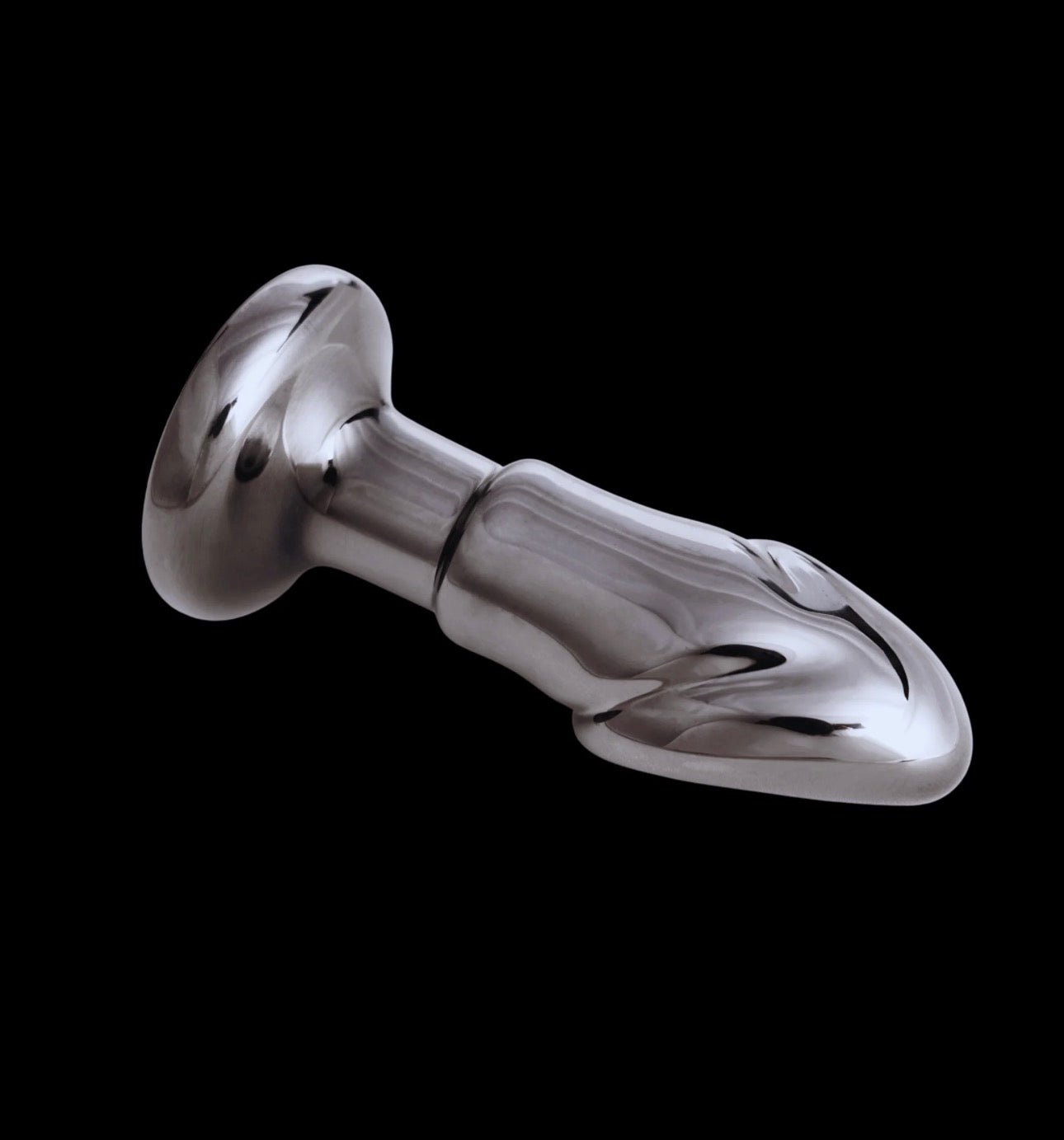 OEJ Black Opal Anal Glass Toy with Rechargeable Vibrator