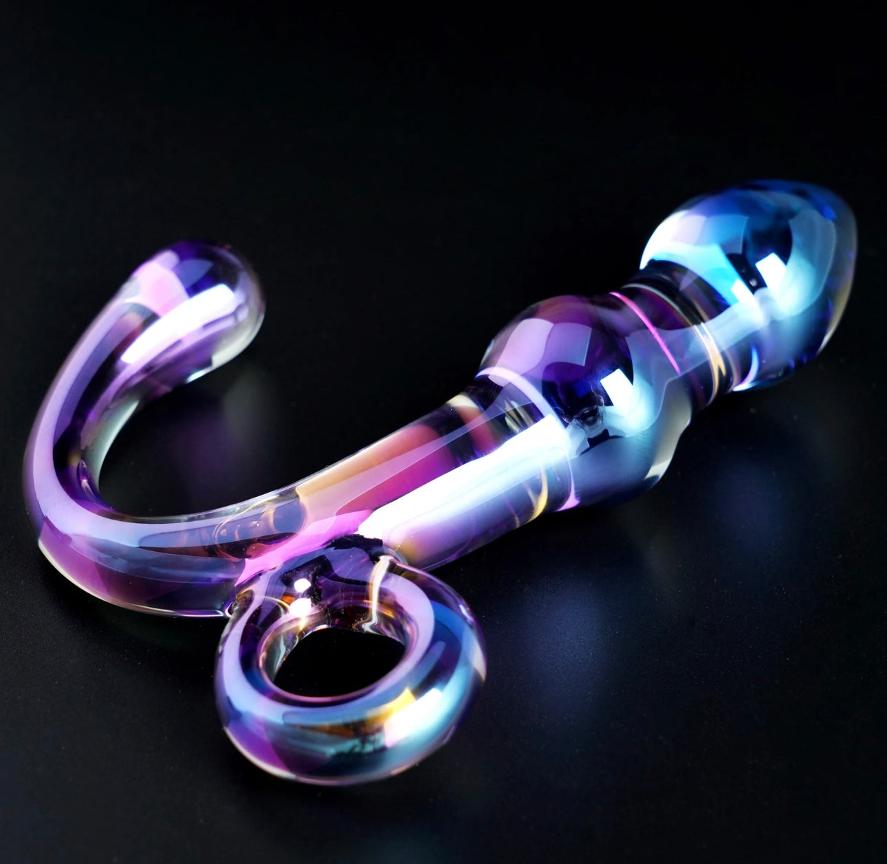 OEJ Orchid Pulse Glass Toy with Removable Bullet Vibe