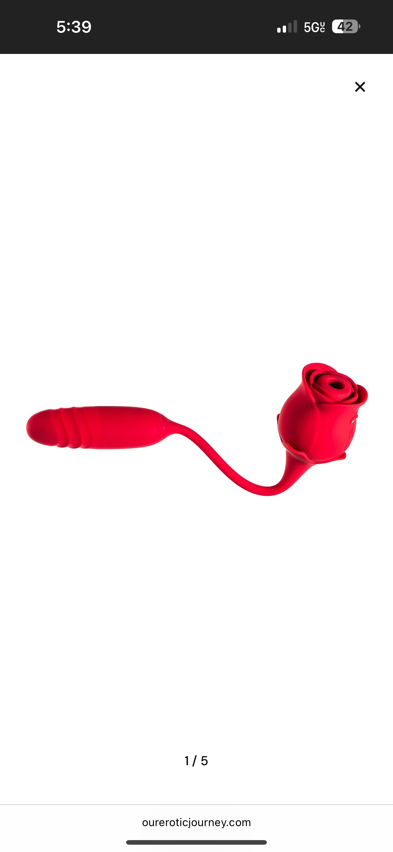 OEJ Flower Power Rose suction with thrusting bulb