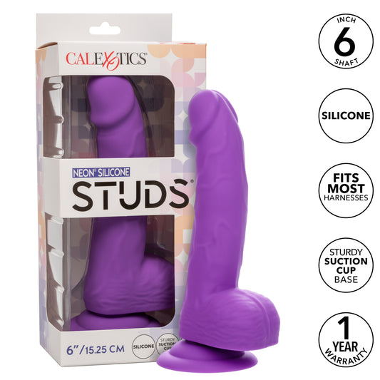 Neon® Silicone Studs® 6"/15.25 cm - Purple