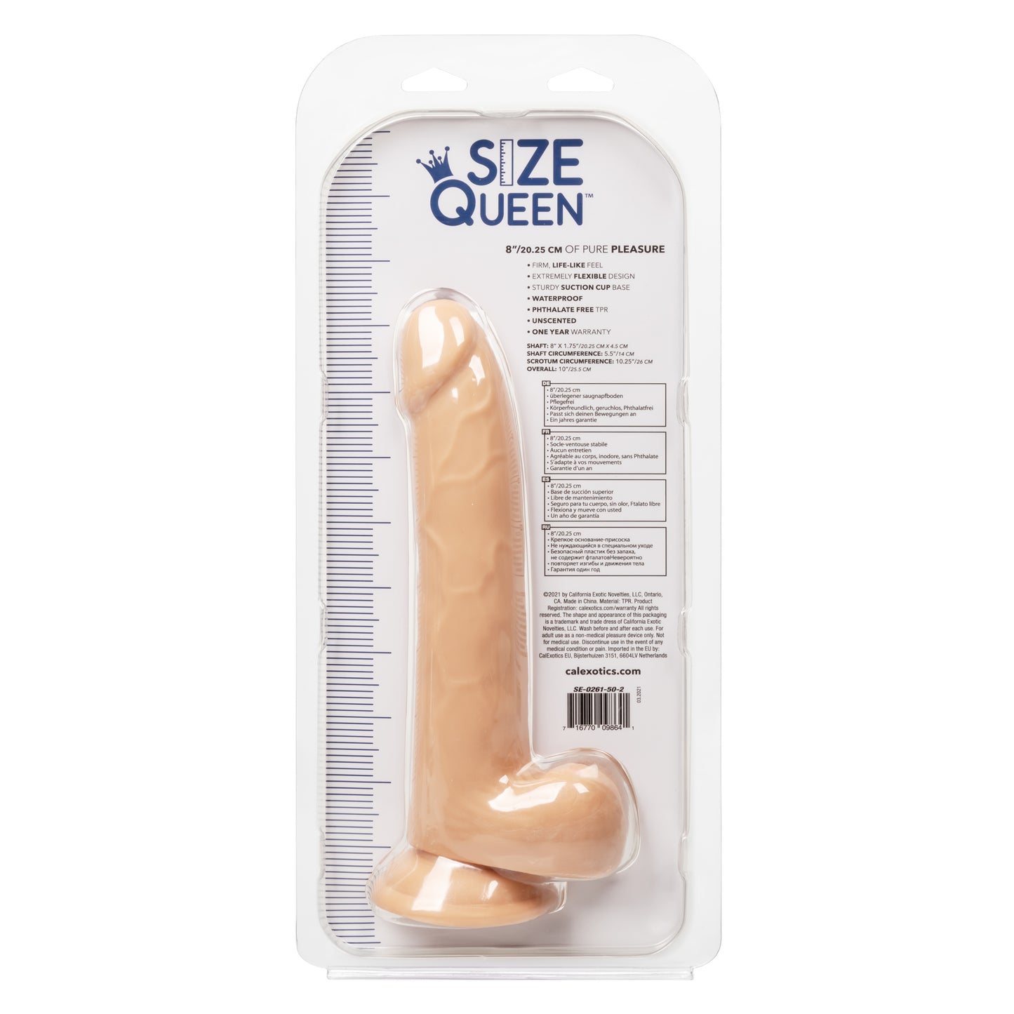 Size Queen® 8"/20.25 cm - Ivory