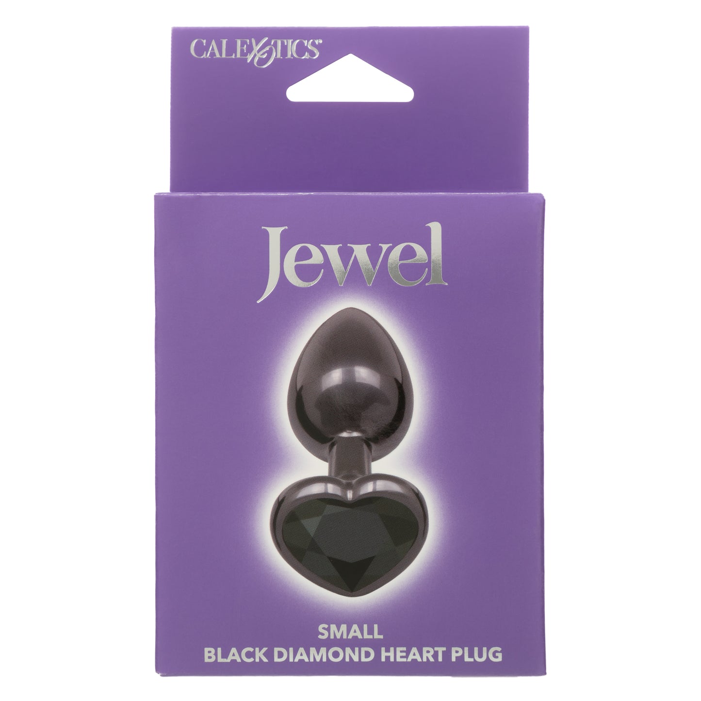 Jewel Small Black Diamond Heart Plug