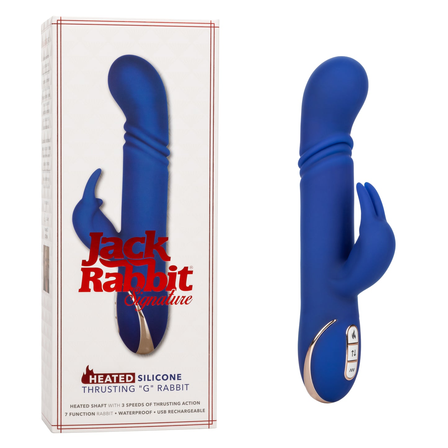 Jack Rabbit® Signature Heated Silicone Thrusting "G" Rabbit
