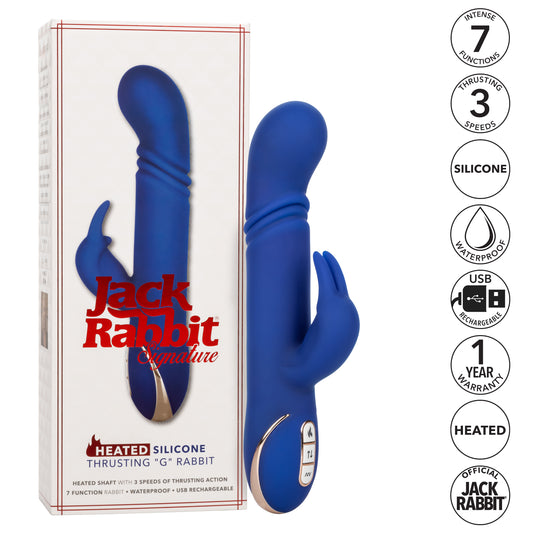 Jack Rabbit® Signature Heated Silicone Thrusting "G" Rabbit