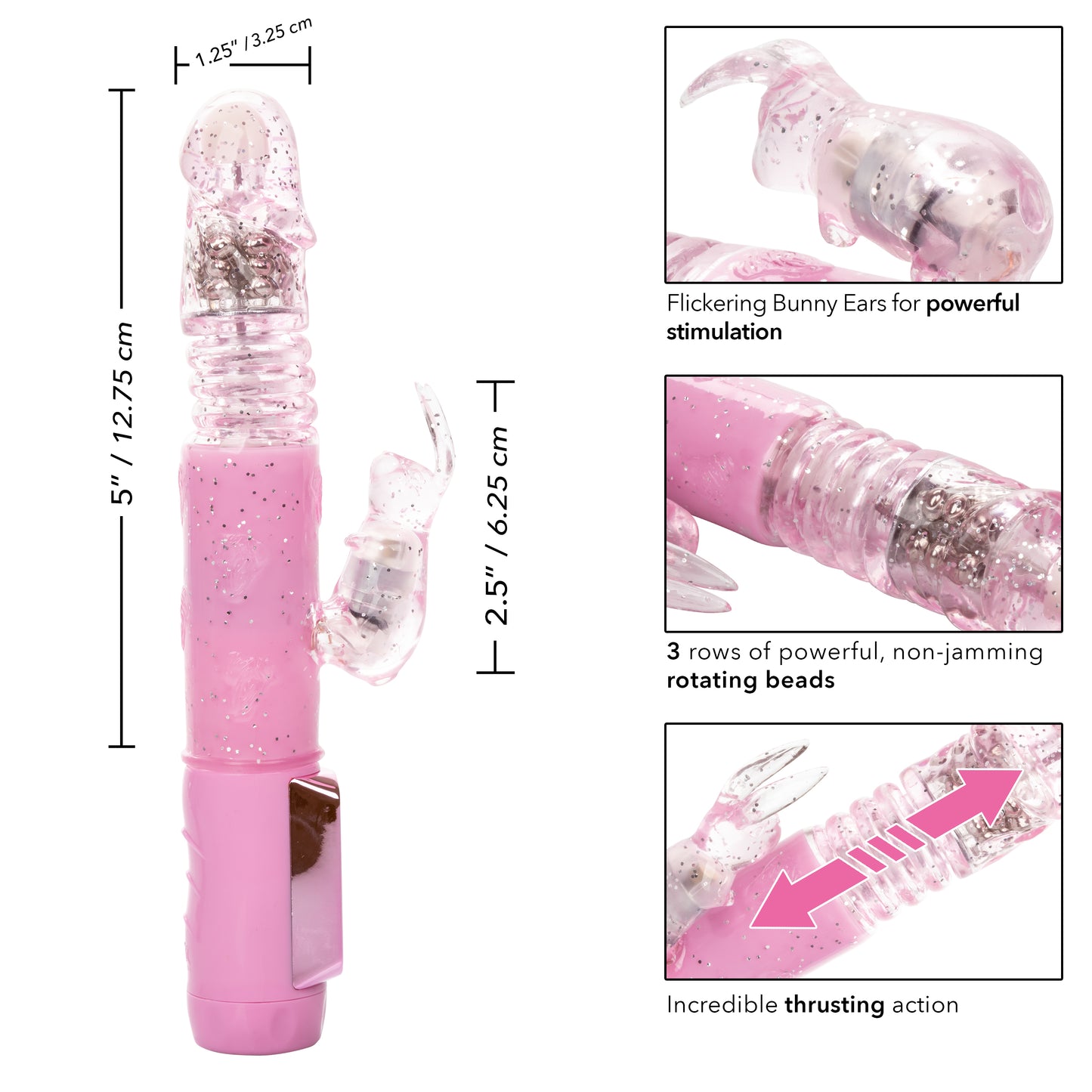 Jack Rabbit® Petite Thrusting Jack Rabbit® - Pink
