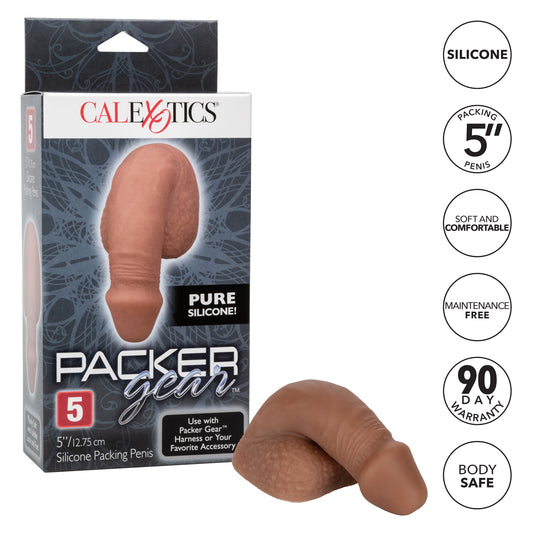 Packer Gear® 5"/12.75 cm Silicone Packing Penis™ - Brown