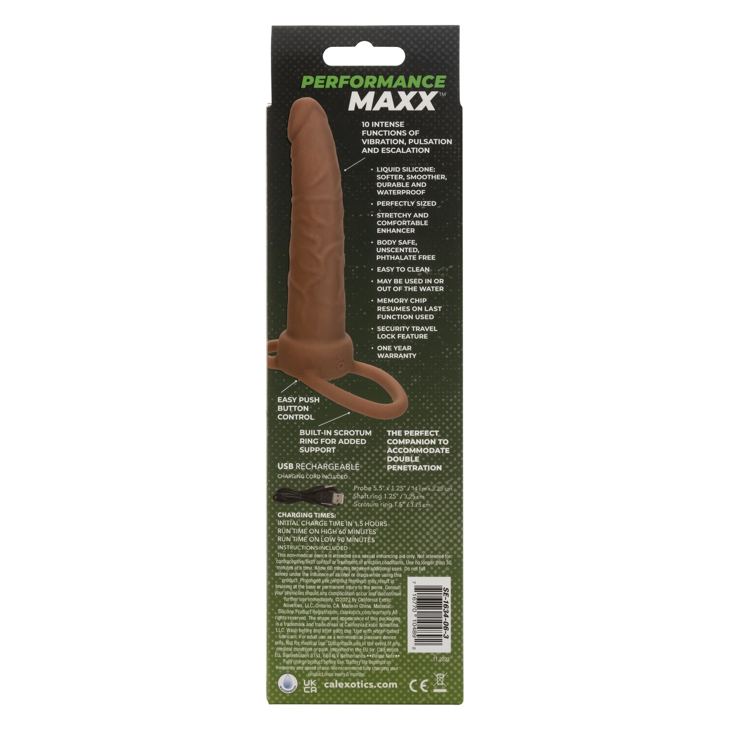 Performance Maxx™ Rechargeable Dual Penetrator - Brown