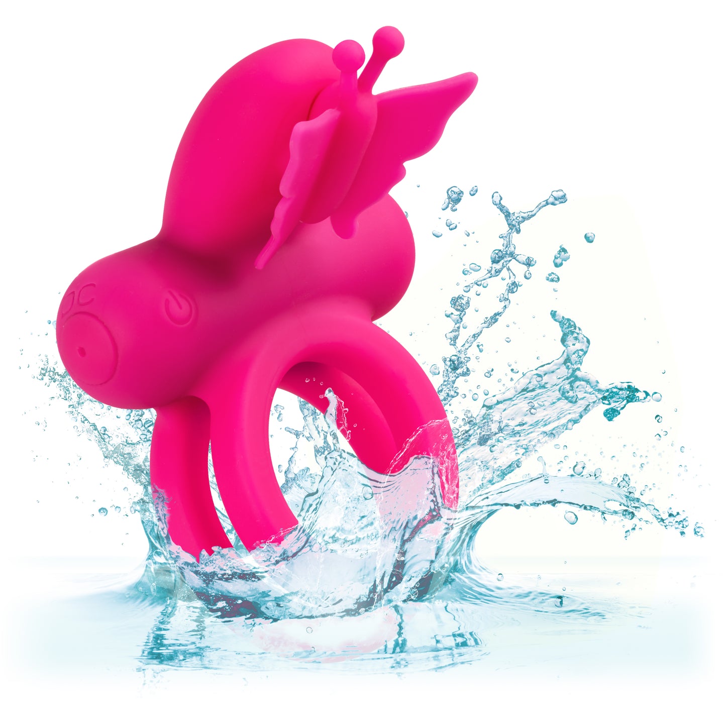 Silicone Rechargeable Dual Butterfly Ring