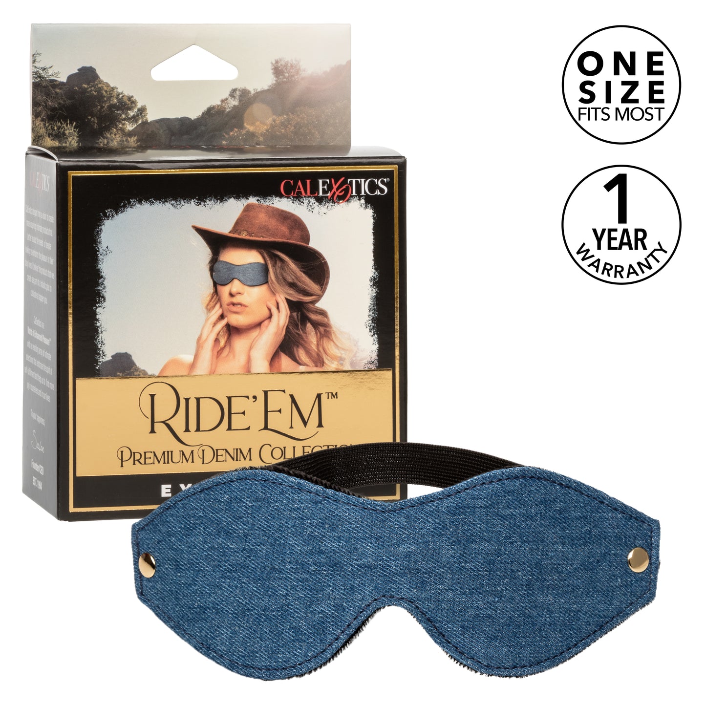 Ride 'em™ Premium Denim Collection Eye Mask
