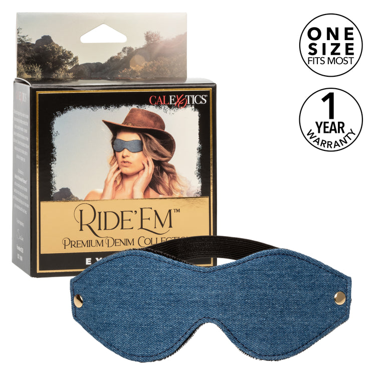 Ride 'em™ Premium Denim Collection Eye Mask