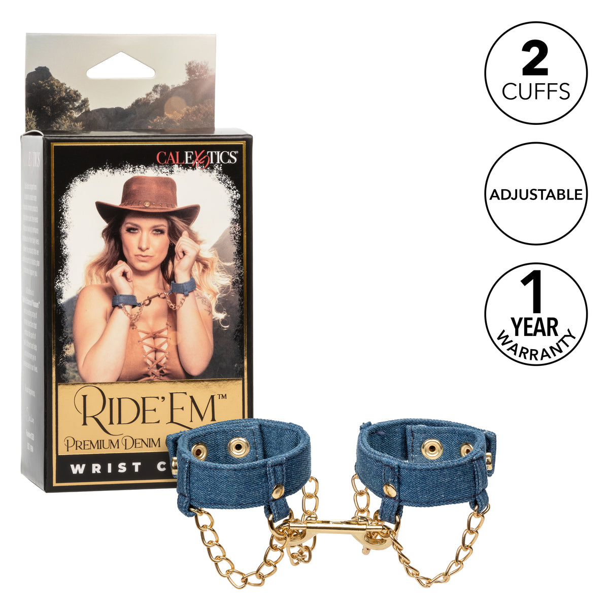 Ride 'em™ Premium Denim Collection Ankle Cuffs
