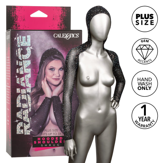 Radiance™ Plus Size Hooded Shoulder Shrug