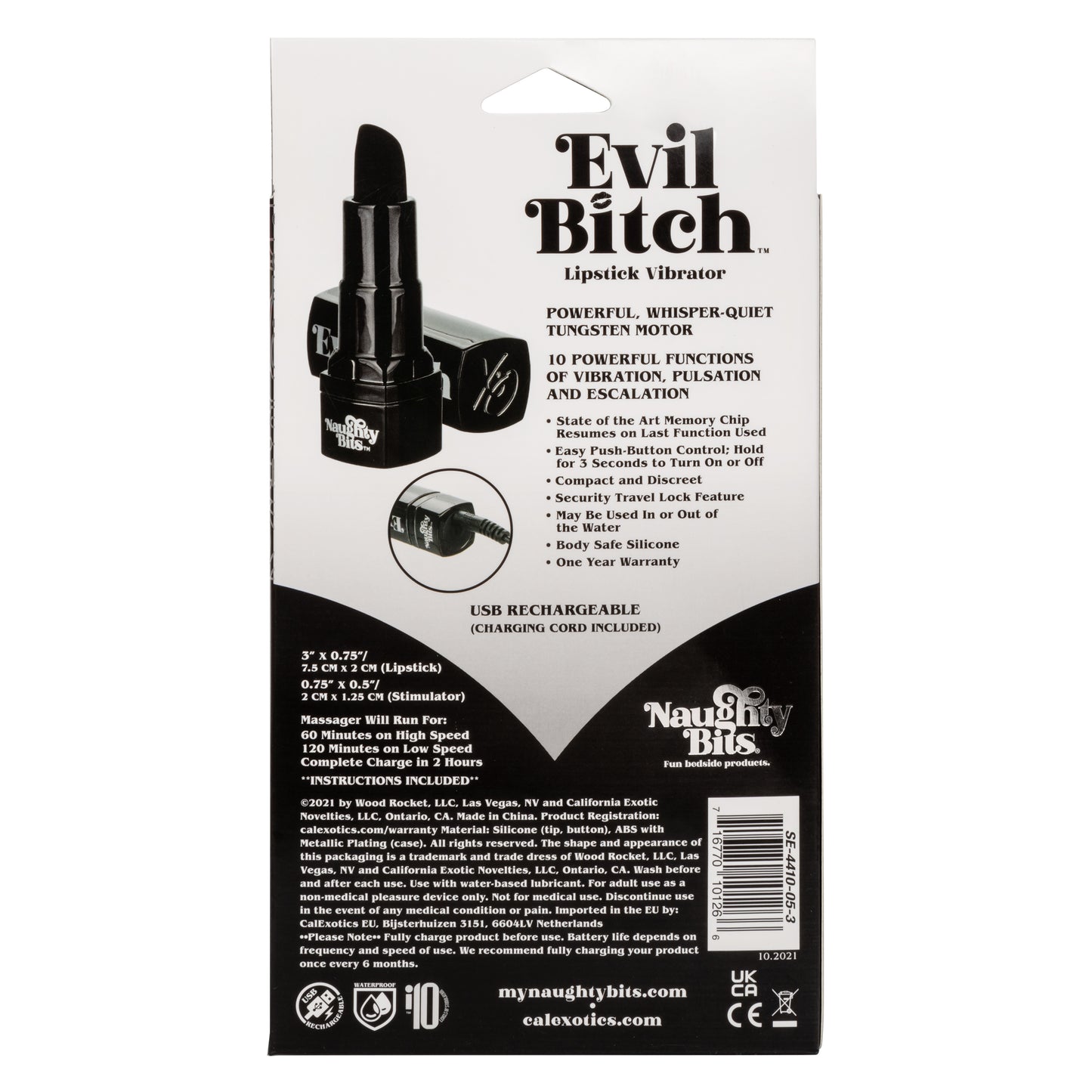 Naughty Bits® Evil Bitch™ Lipstick Vibrator