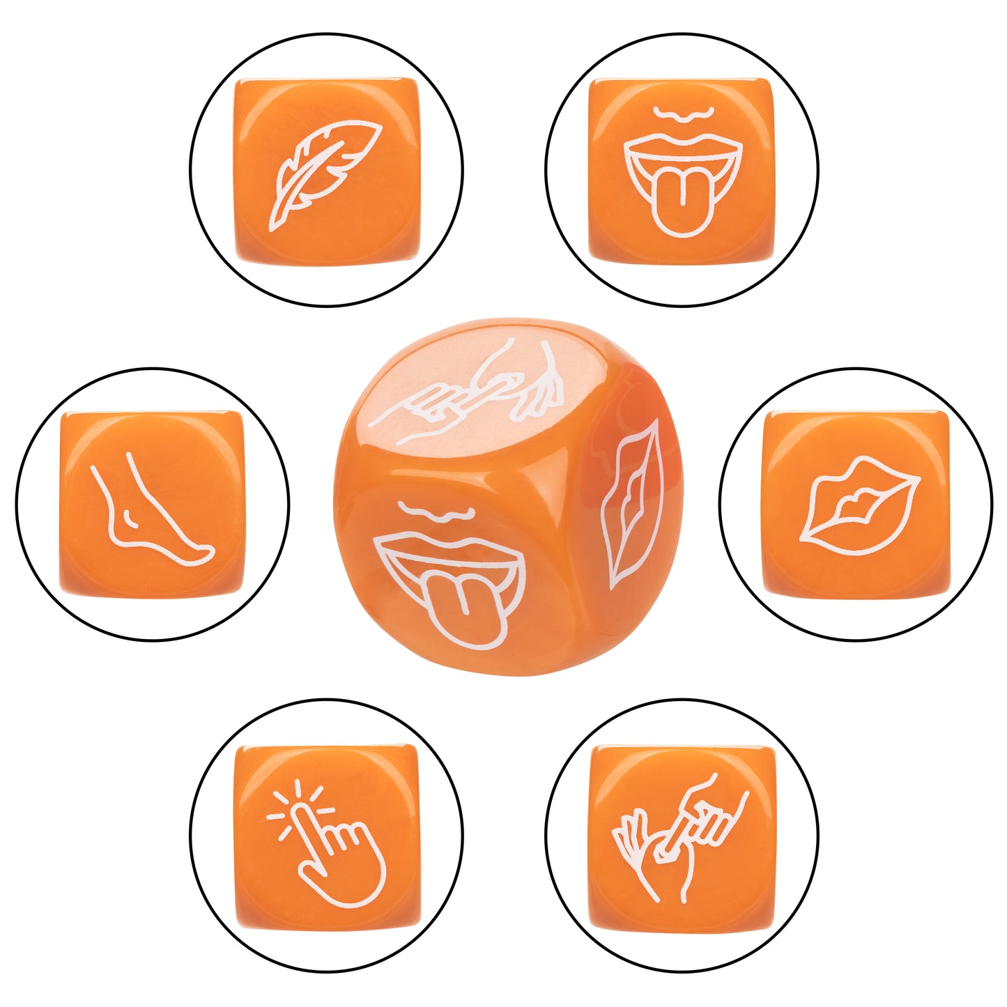 Naughty Bits® Roll With It™  Icon-Based Sex Dice Game
