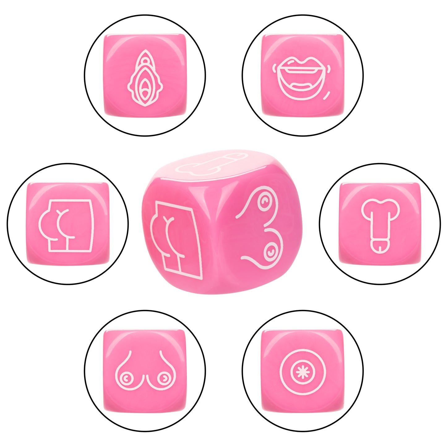 Naughty Bits® Roll With It™  Icon-Based Sex Dice Game