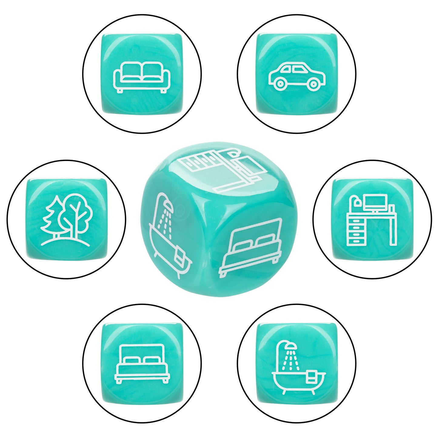 Naughty Bits® Roll With It™  Icon-Based Sex Dice Game