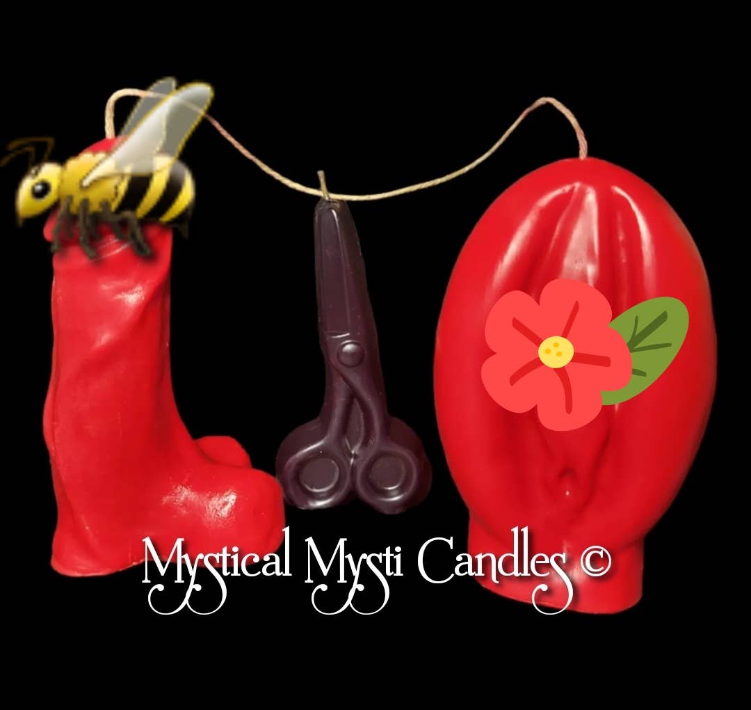 SExual Cord Cutting Kit: Male Black / Female Pink
