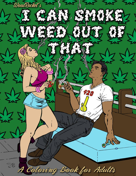 I Can Smoke Weed Out of That Coloring Book, CB-008: Green, White