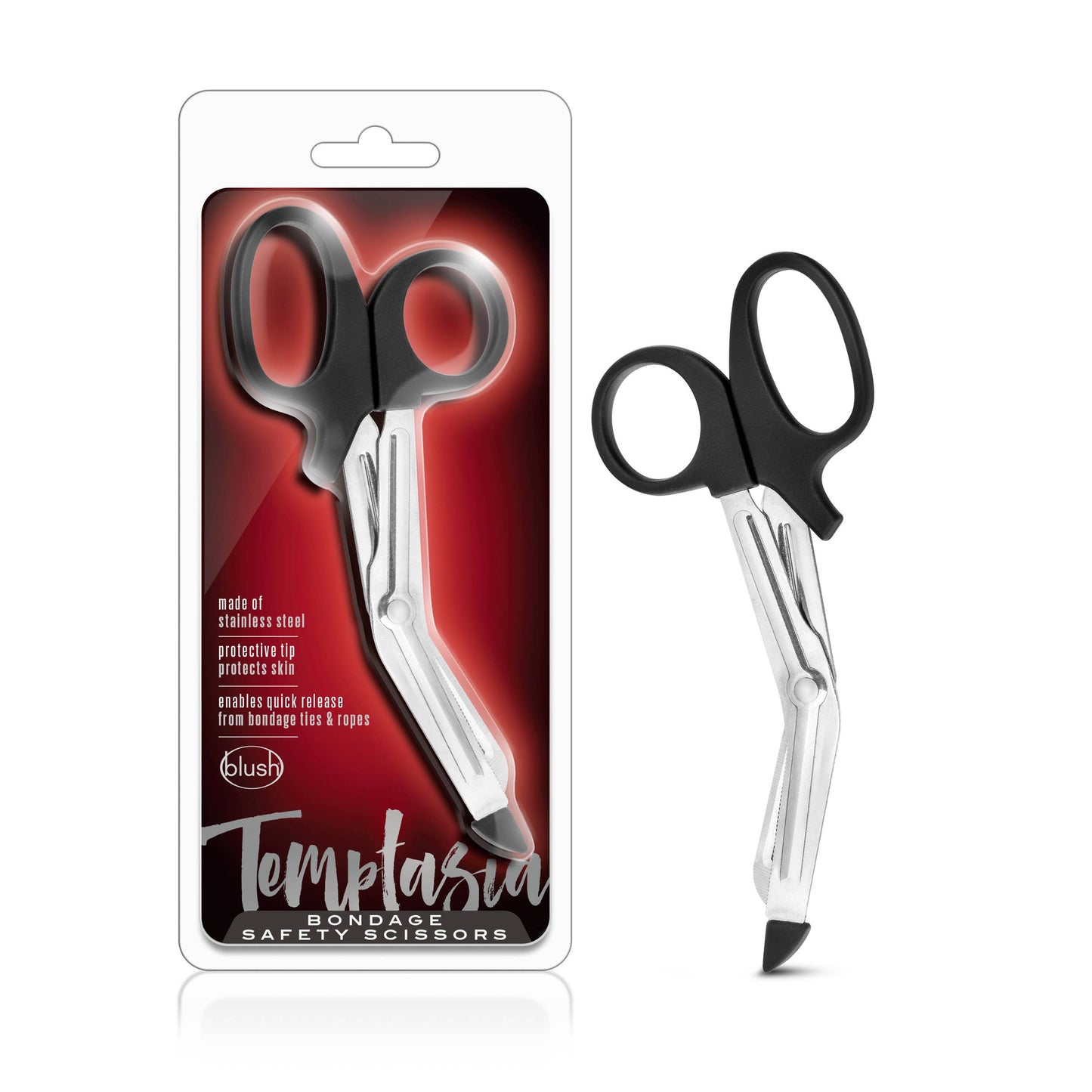 Temptasia - 6.5" Curved Safety Scissors Stainless Steel