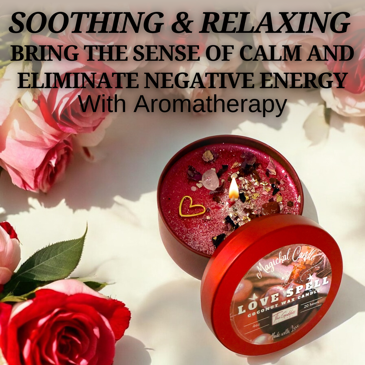 Love Spell Candle - Attracting New Love, Specific Person: Red / Small 4oz