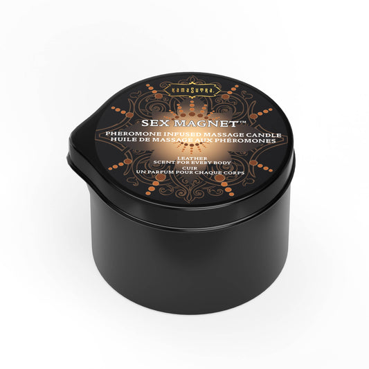 SEX MAGNET™ Leather Pheromone Massage Candle: 2oz