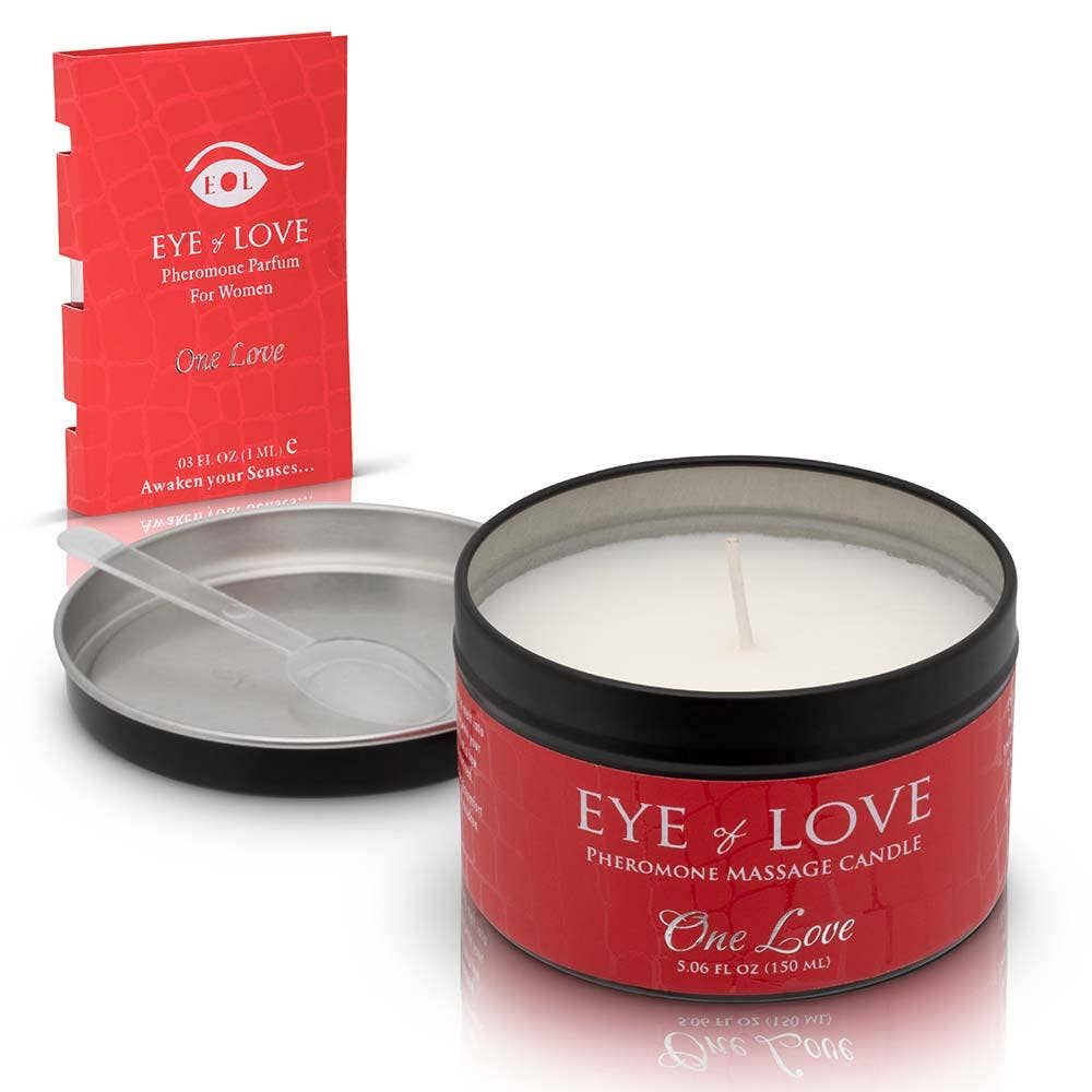 One Love Massage Candle + Free Pheromone Parfum Sample