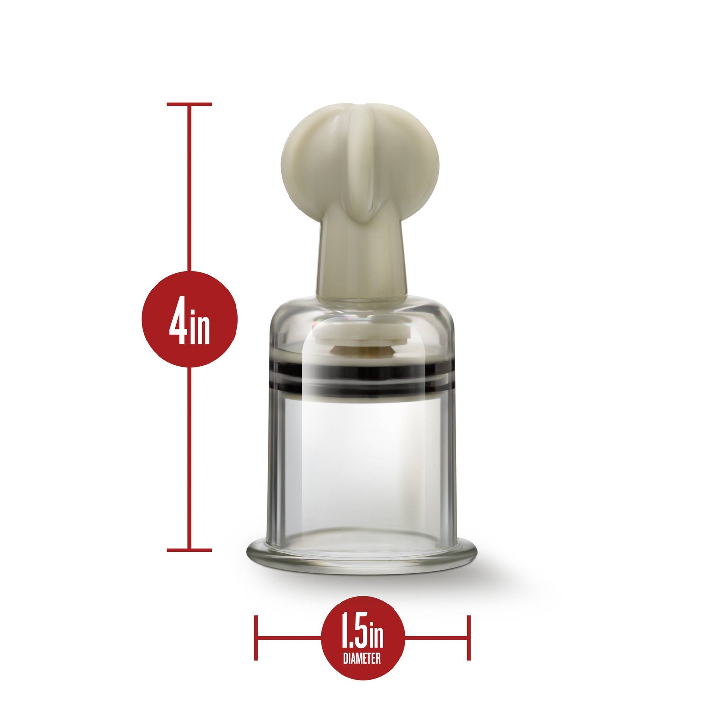 Temptasia - Clit And Nipple Large Twist Suckers - Set of 2
