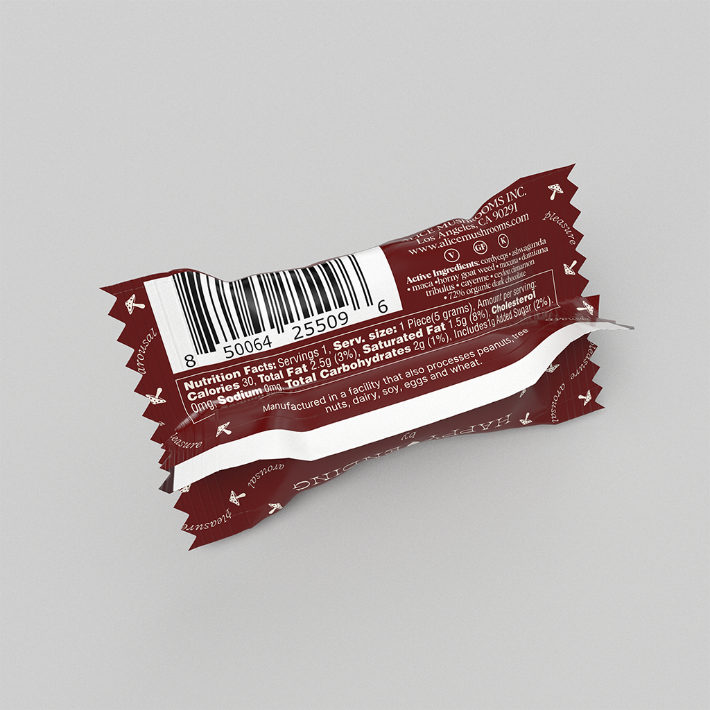 Happy Ending Singles - mushroom chocolate for wellness