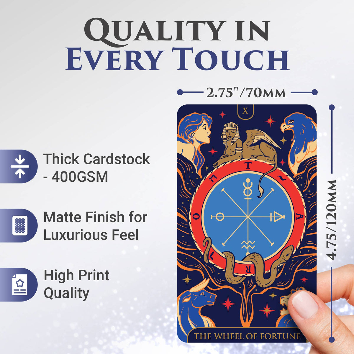 Wyspell Starlight Tarot Cards - Blue Edition