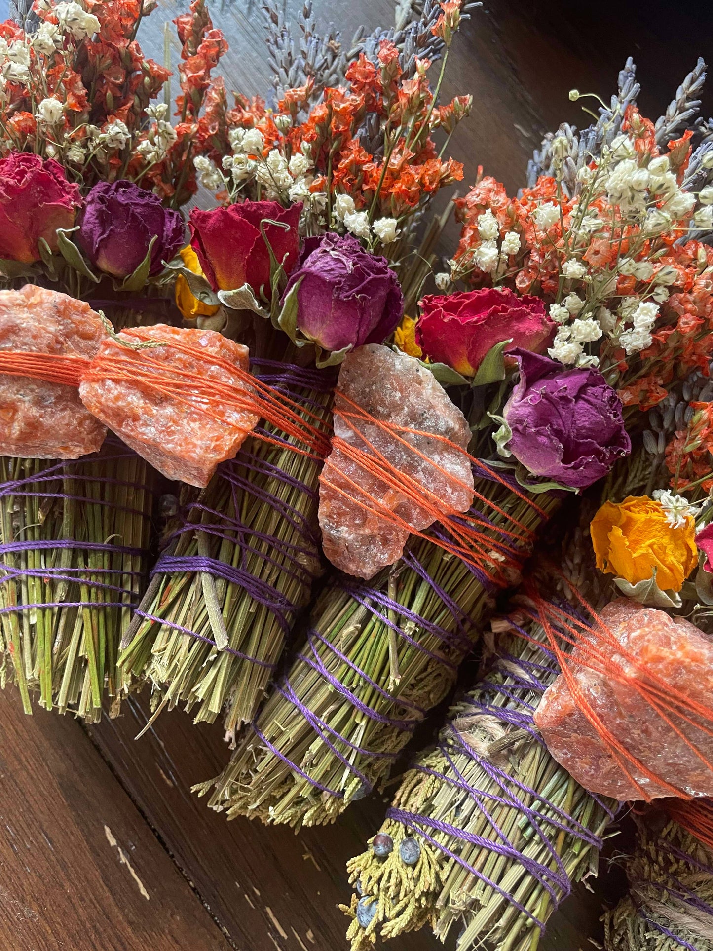 Sunstone Smudge Stick, Cedar and Lavender Smoke Cleansing Wa