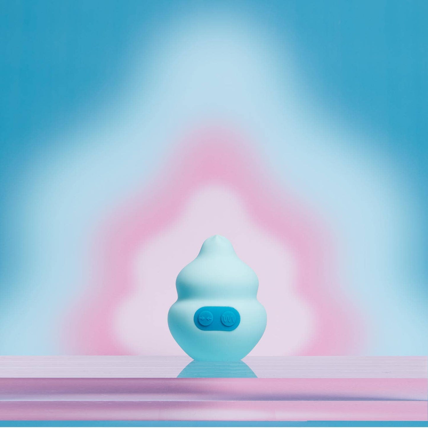 Squish Silicone Sex Toy, USB Rechargeable & Waterproof: Aqua/Teal