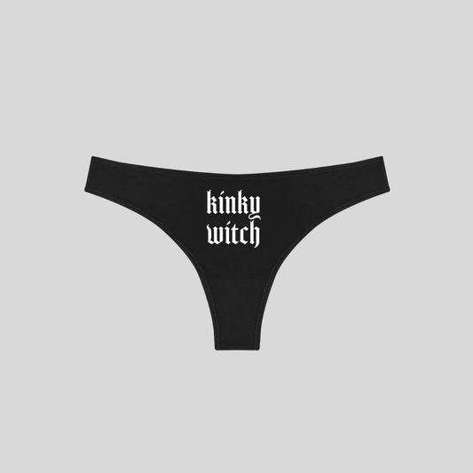 Gothic Witchy Alternative Lingerie, Kinky Witch Thong: XL
