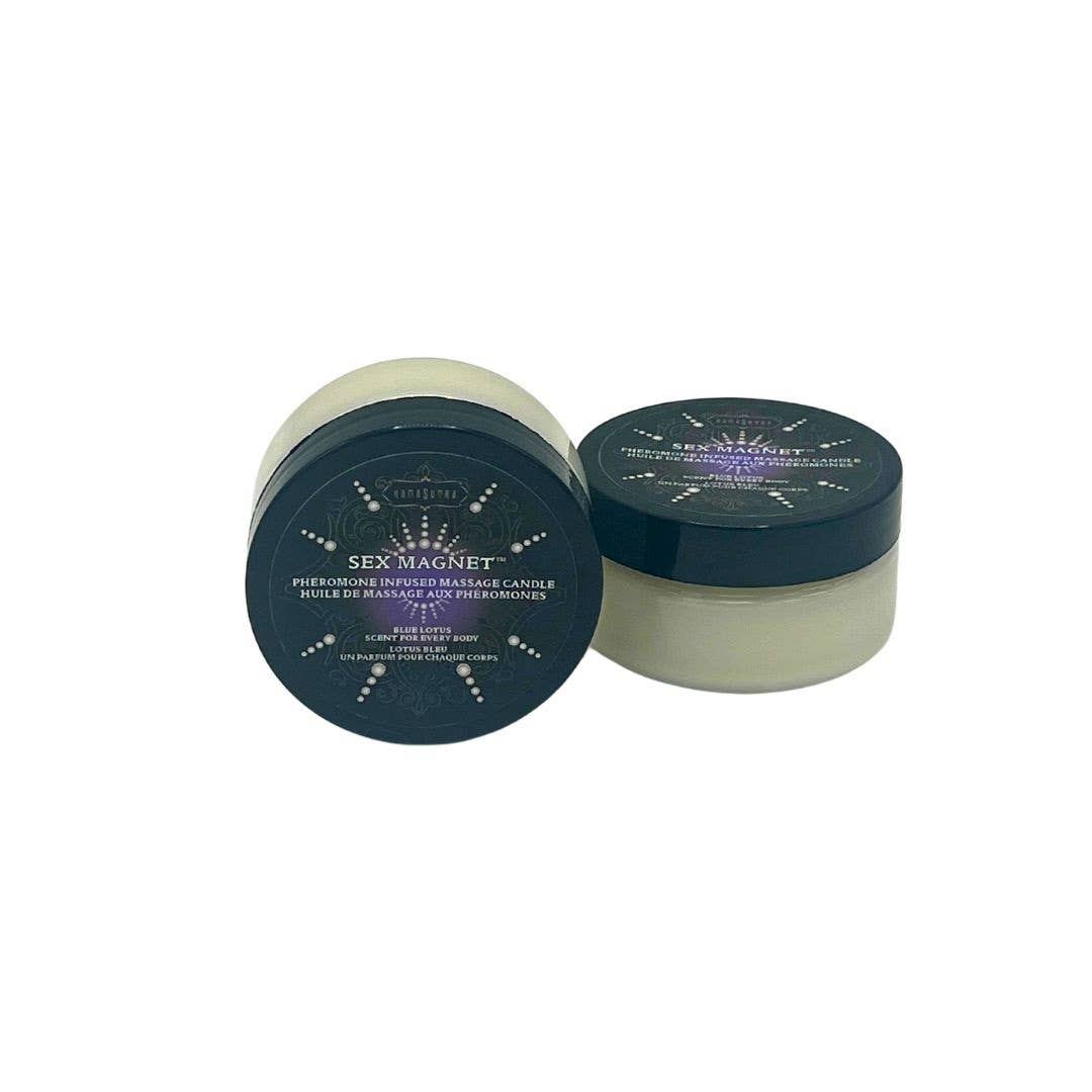 SEX MAGNET™ Blue Lotus Pheromone Massage Candle: 2oz
