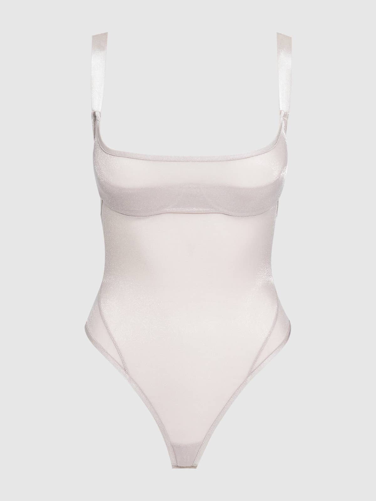 SHIMMER BABY BODYSUIT: Silver