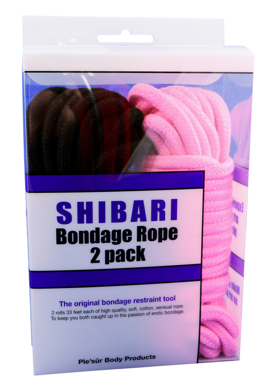 Rope 2 Pack Shibari Bondage Rope Kit - Pink & Black: Black & Purple