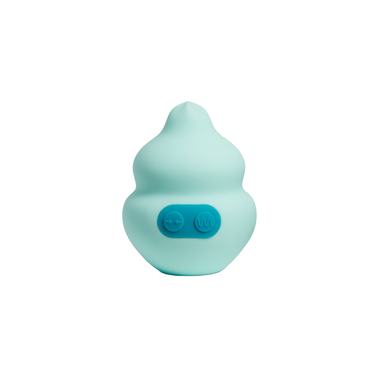 Squish Silicone Sex Toy, USB Rechargeable & Waterproof: Aqua/Teal