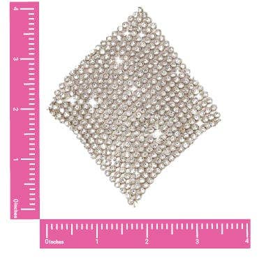 Chain Reaction Silver Metal Mesh Jewel Reusable Nipple Cover Pasties: Silver / O/S