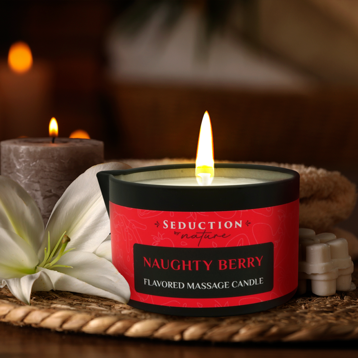 Naughty Berry - Kissable Massage Candle